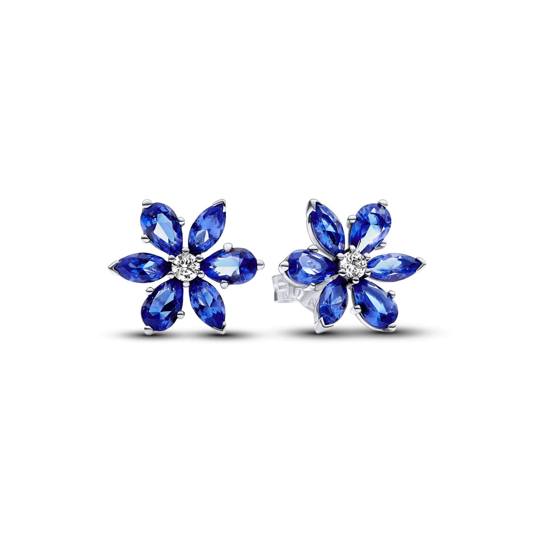292407C01 Pandora Timeless Clous d'Oreilles Herbier Bleu