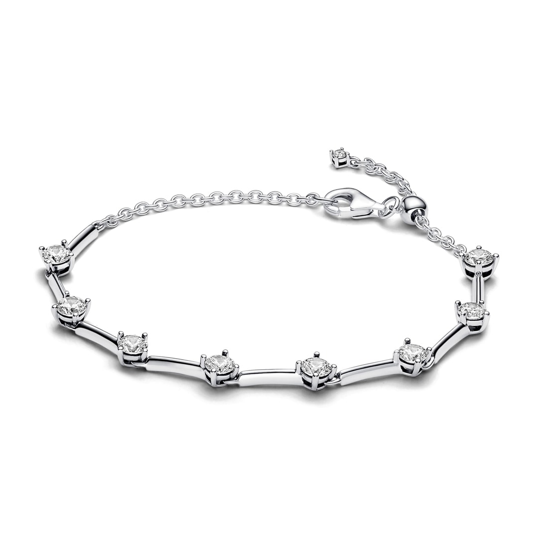 593009C01 Pandora Timeless Sparkling Bars Bracelet Sterling Silver
