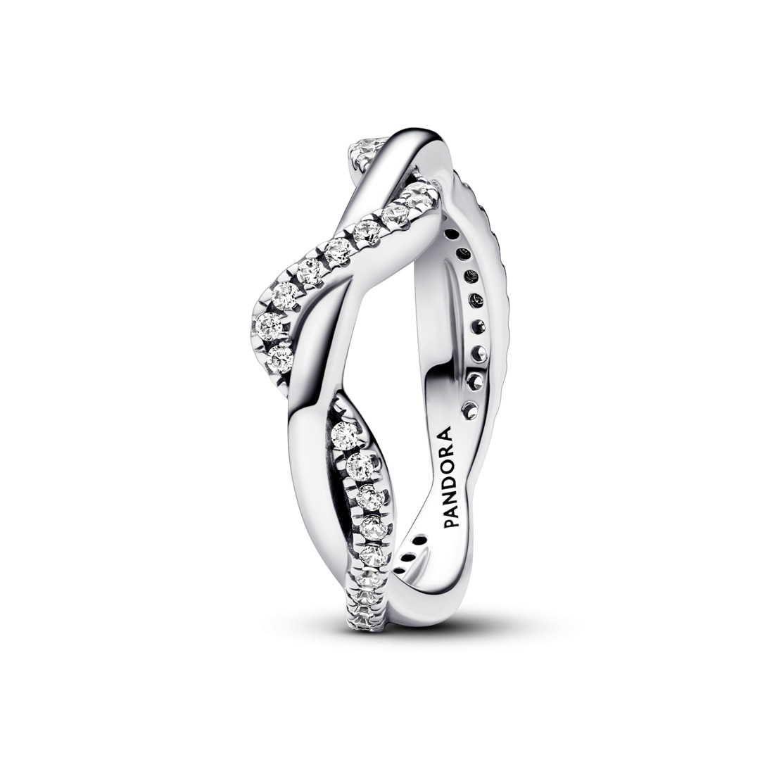 Sterling Silver Ring Pandora Elegant Waves Ring Pandora Timeless