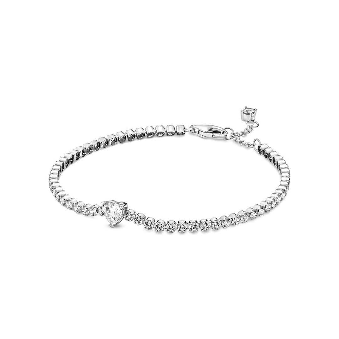 590041C01 Pandora Timeless Sparkling Heart Tennis Bracelet