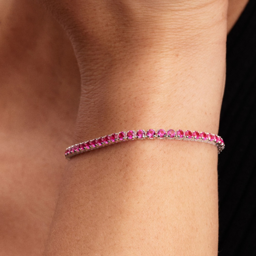591469C04 | Pandora Timeless Sparkling Pink Tennis Bracelet 925 Silver