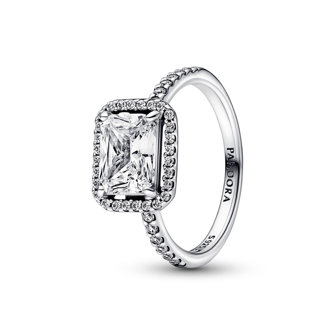 Bague hotsell halo scintillant