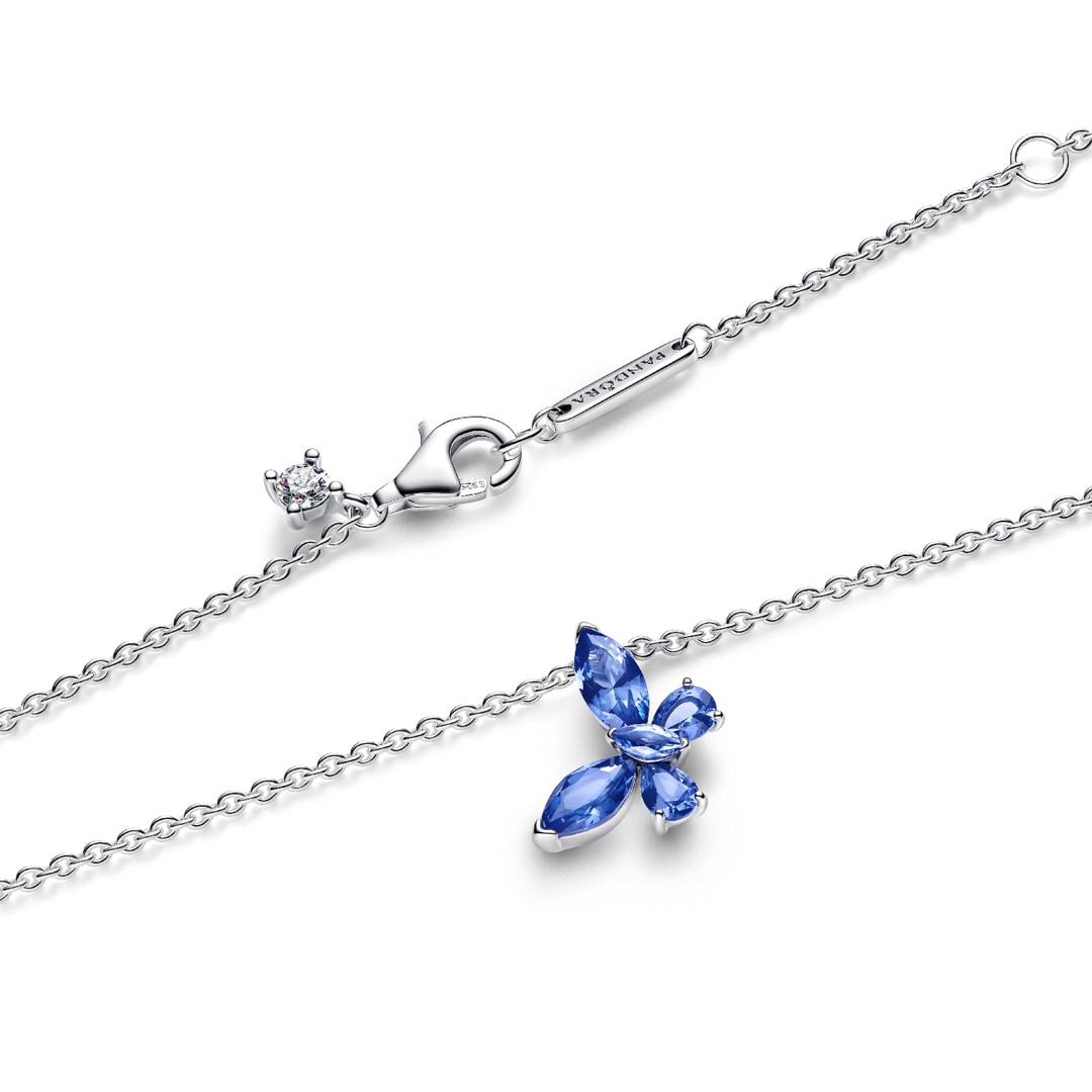 Pandora Timeless Schmetterling Anhänger Halskette 925 Silber