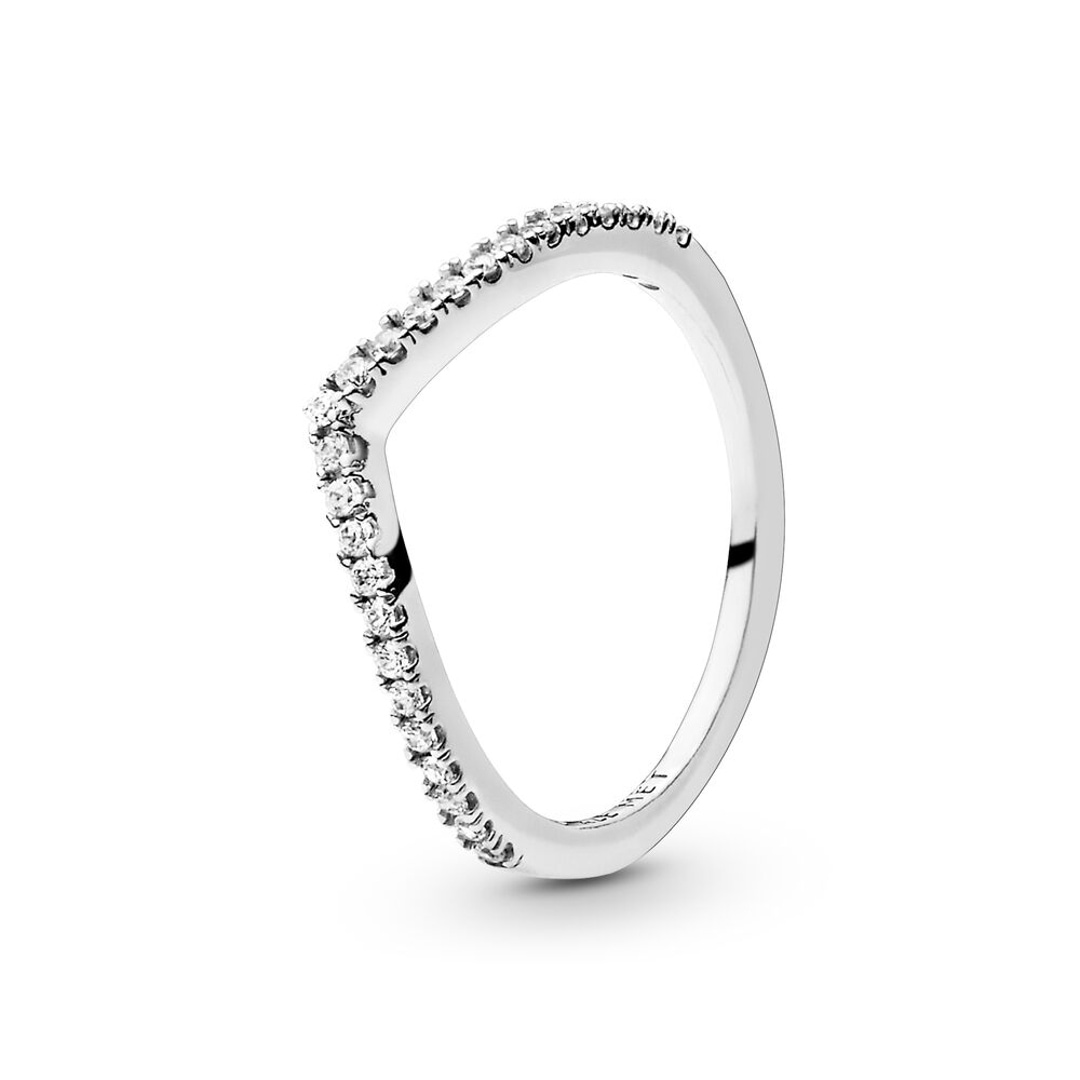 Pandora Timeless Sparkling Wishbone Ring ladies jewellery 196316CZ
