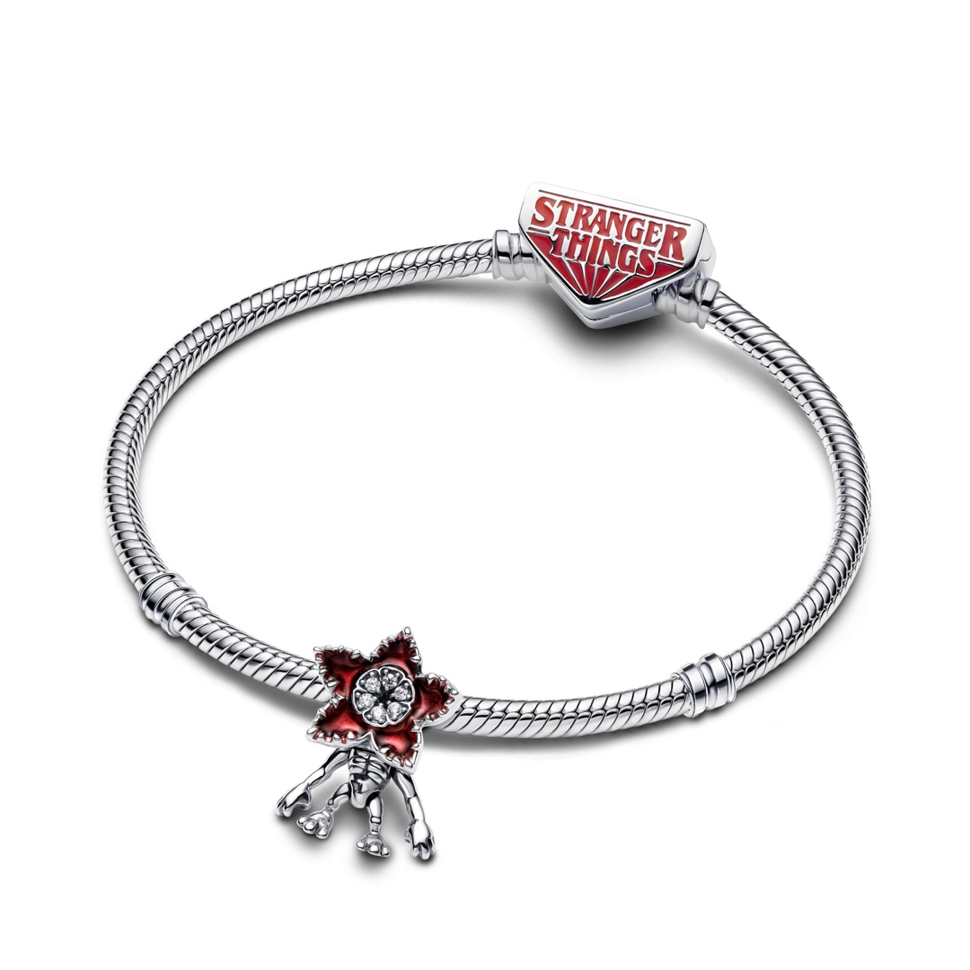 Pandora Moments x Stranger Things Beweglicher Demogorgon Charm 925 Silber