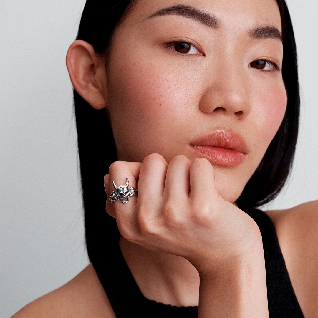 193569C00 Pandora x Stranger Things Hellfire Club Ring 925 Silver