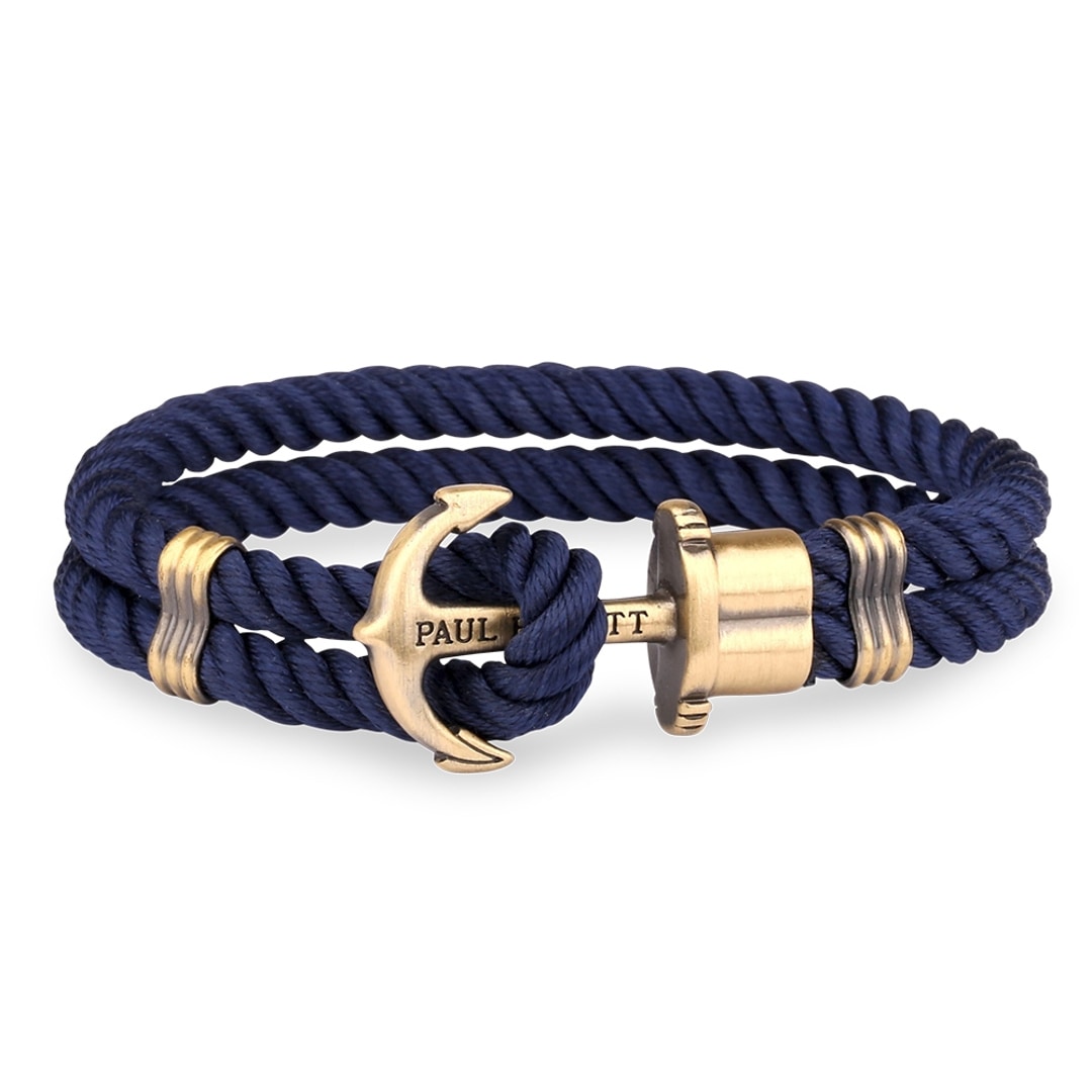 PH PH N N Paul Hewitt Phrep Laiton Ancre Bracelet Nylon Bleu Marine