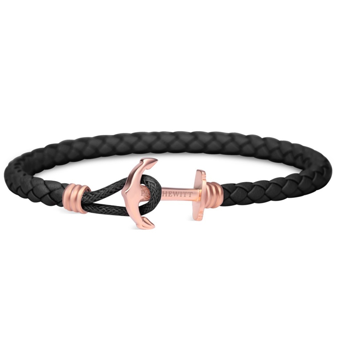 PH PHL L R B Paul Hewitt Phrep Lite IP Or Ros Ancre Bracelet