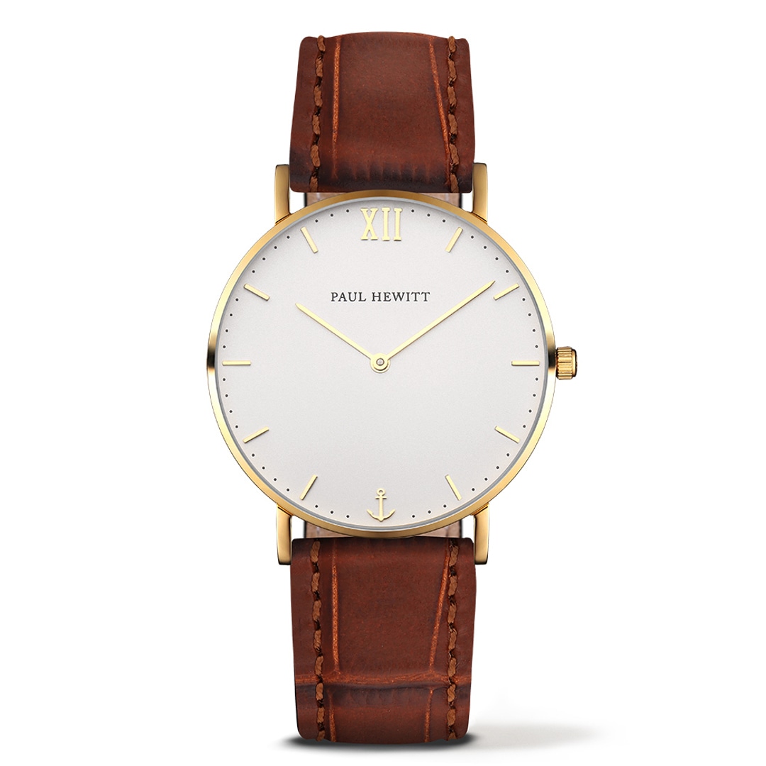PH-SA-G-Sm-W-14 Paul Hewitt Sailor Line White Sand IP Gold