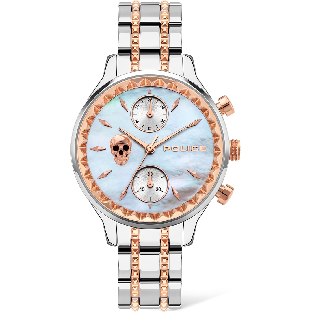 PL16075BSTR/28M Police Banff Chrono Bicolore Nacre Blanche