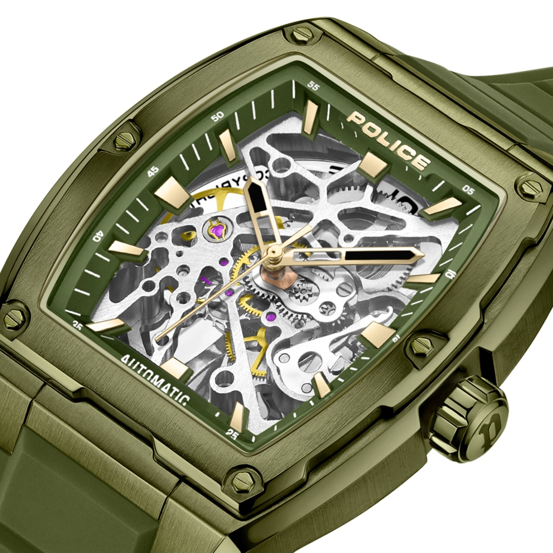 Police Skeleton PEWJR0005906 | Police Skeletor Automatic Green