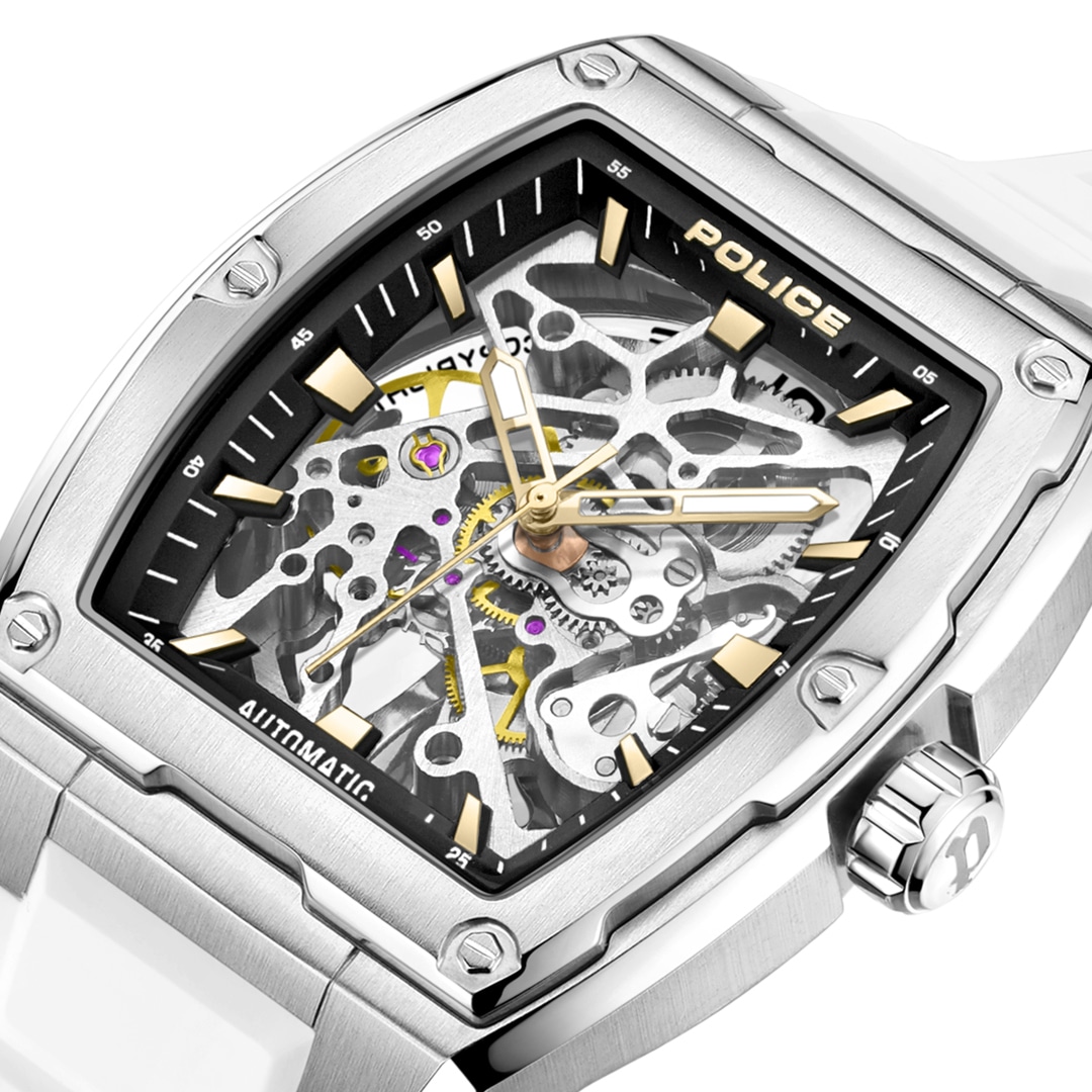 Police Skeleton Police Skeletor Automatic Weiss | PEWJR0005903