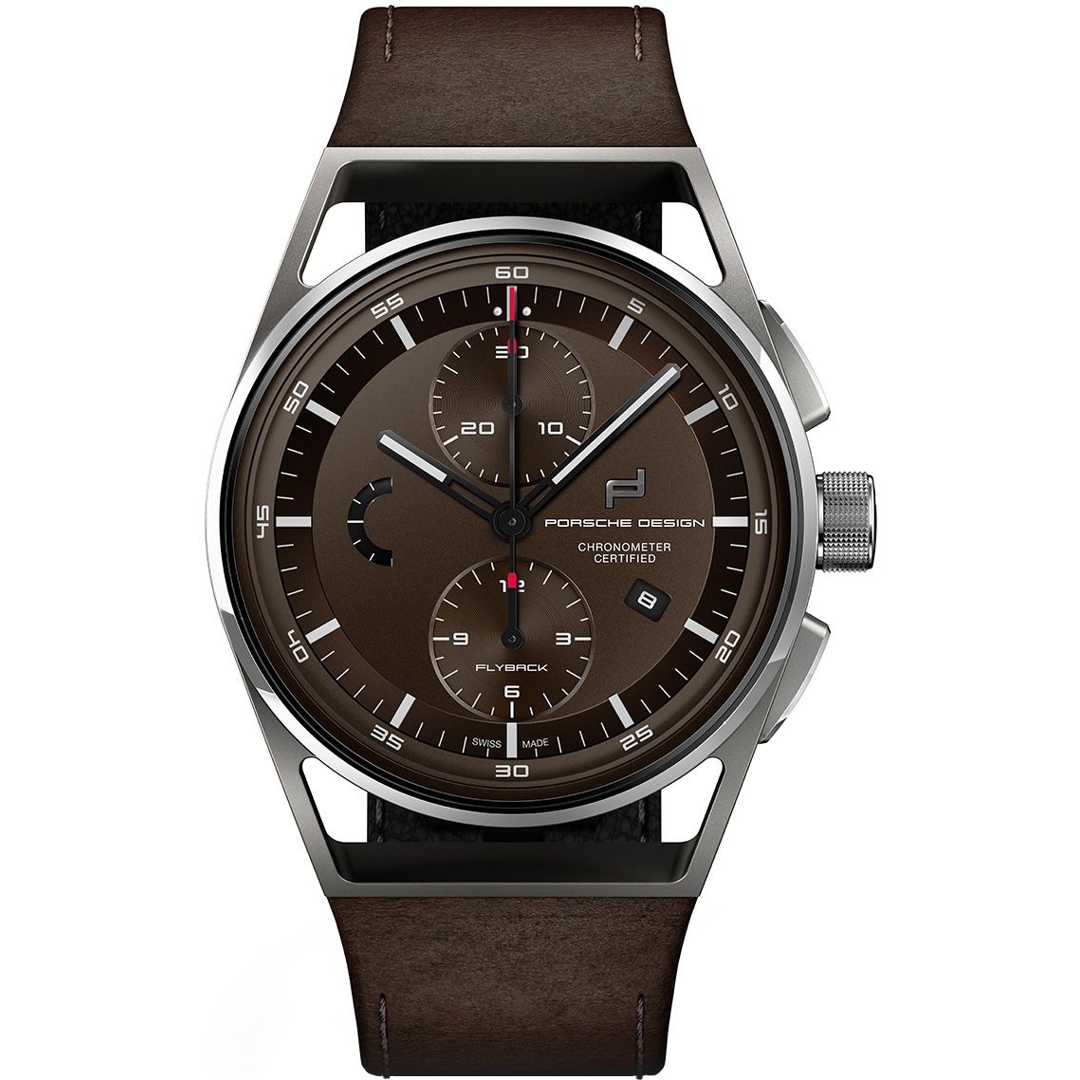 Porsche design 1919 chronotimer flyback blue & leather outlet