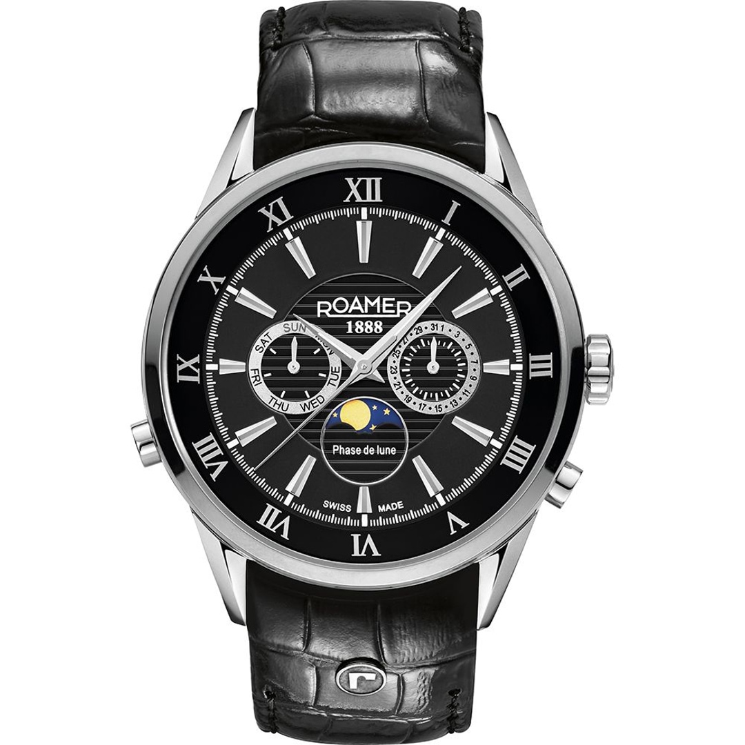 Roamer Superior Moonphase Day Date gents watch 508821 41 53 05