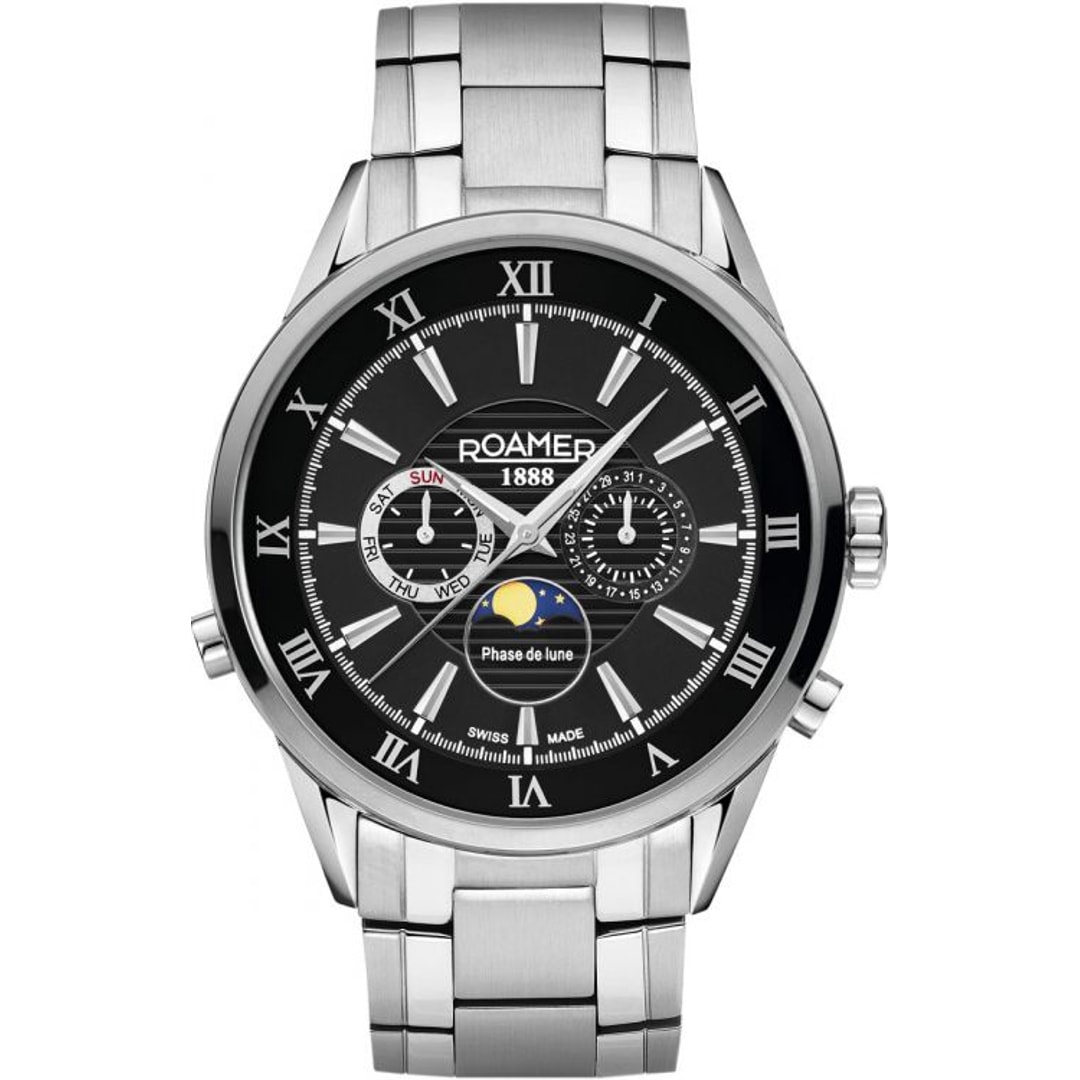 Roamer Superior Moonphase Day Date gents watch 508821 41 53 50