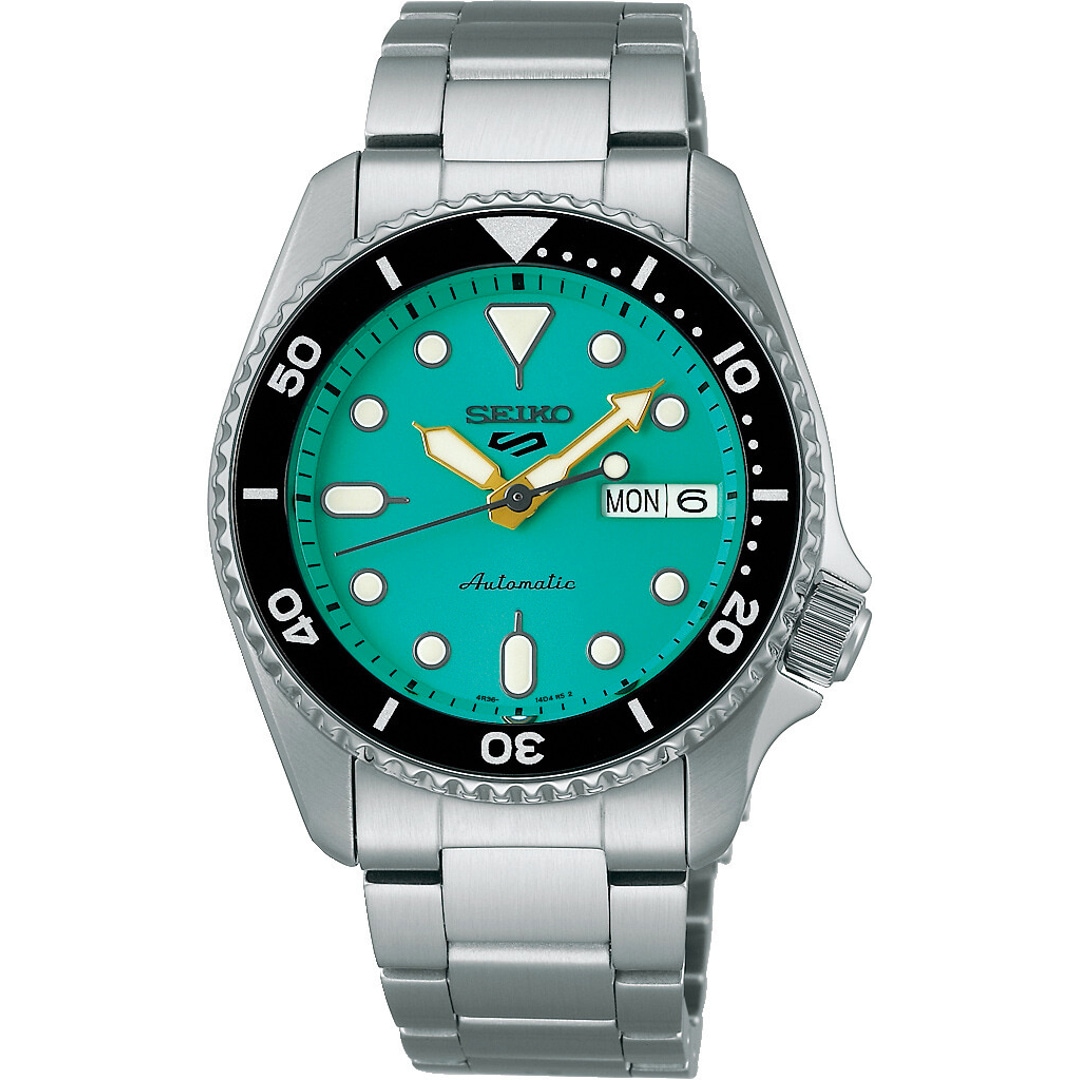 SRPK33K1 Seiko Sports Automatic Day-Date Turquoise