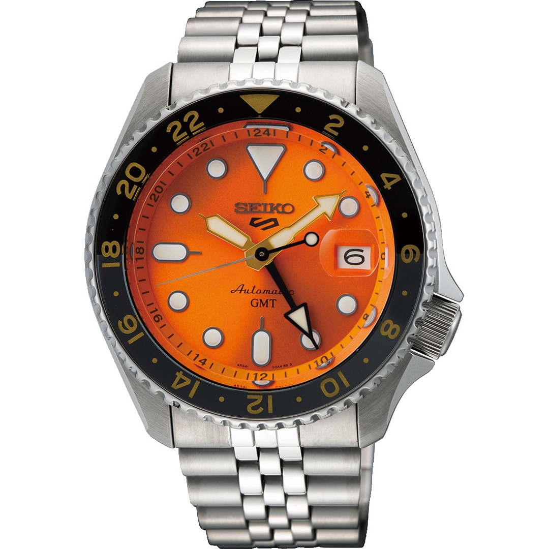 Seiko 5 Sports GMT Mikan Orange SKX Re Interpretation SSK005K1