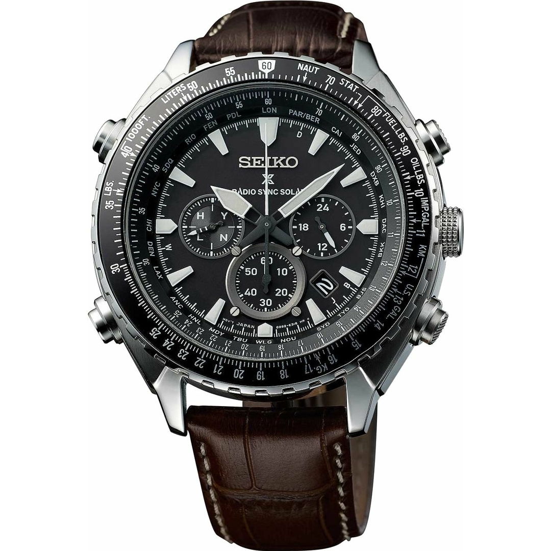 Seiko Prospex Funk Solar World Time Chronograph gents watch SSG005P1