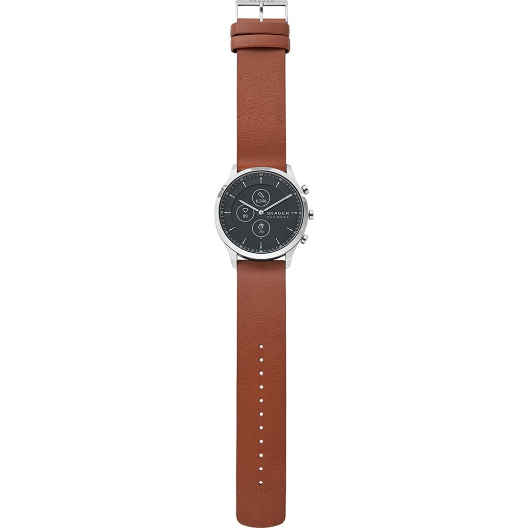 Skagen jorn leather watch on sale