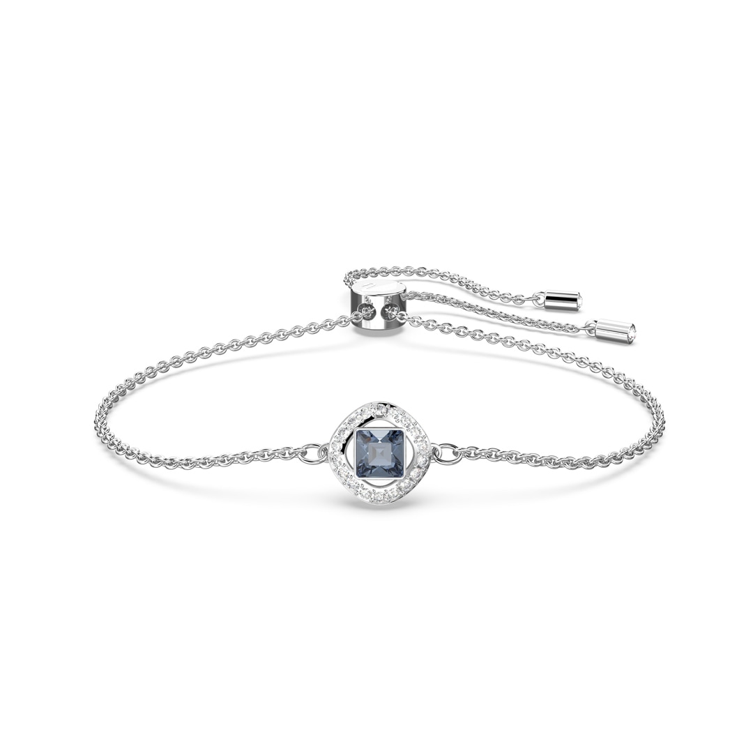 Swarovski Angelic bracelet Square cut, Blue, Rhodium plated ladies  jewellery 5662141