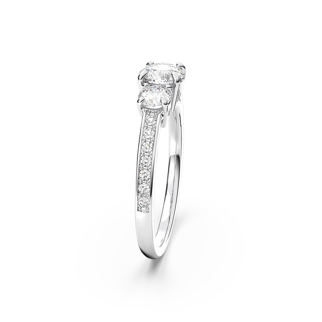 M5656289 | Swarovski Bague Attract Trilogy Coupe ronde, Blanche ...