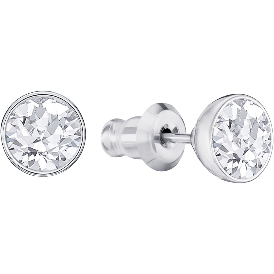 5528513 Swarovski Lattitude earrings white rhodium plated