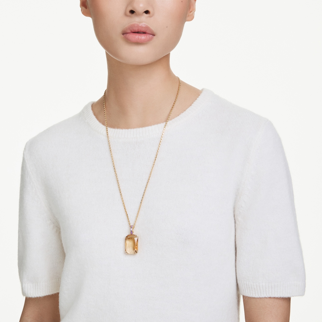 5725752 | Swarovski Millenia Necklace Octagon Caramel gold-plated