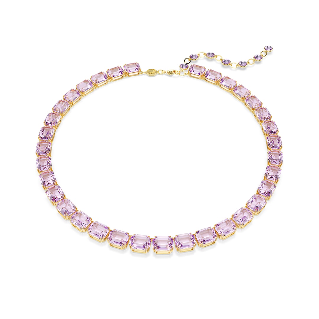 5705754 | Swarovski Millenia Tennis Necklace Octagon Purple gold