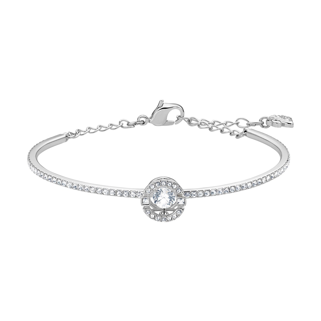Swarovski Sparkling Dance Bangle, white, rhodium plated ladies jewellery  5497478