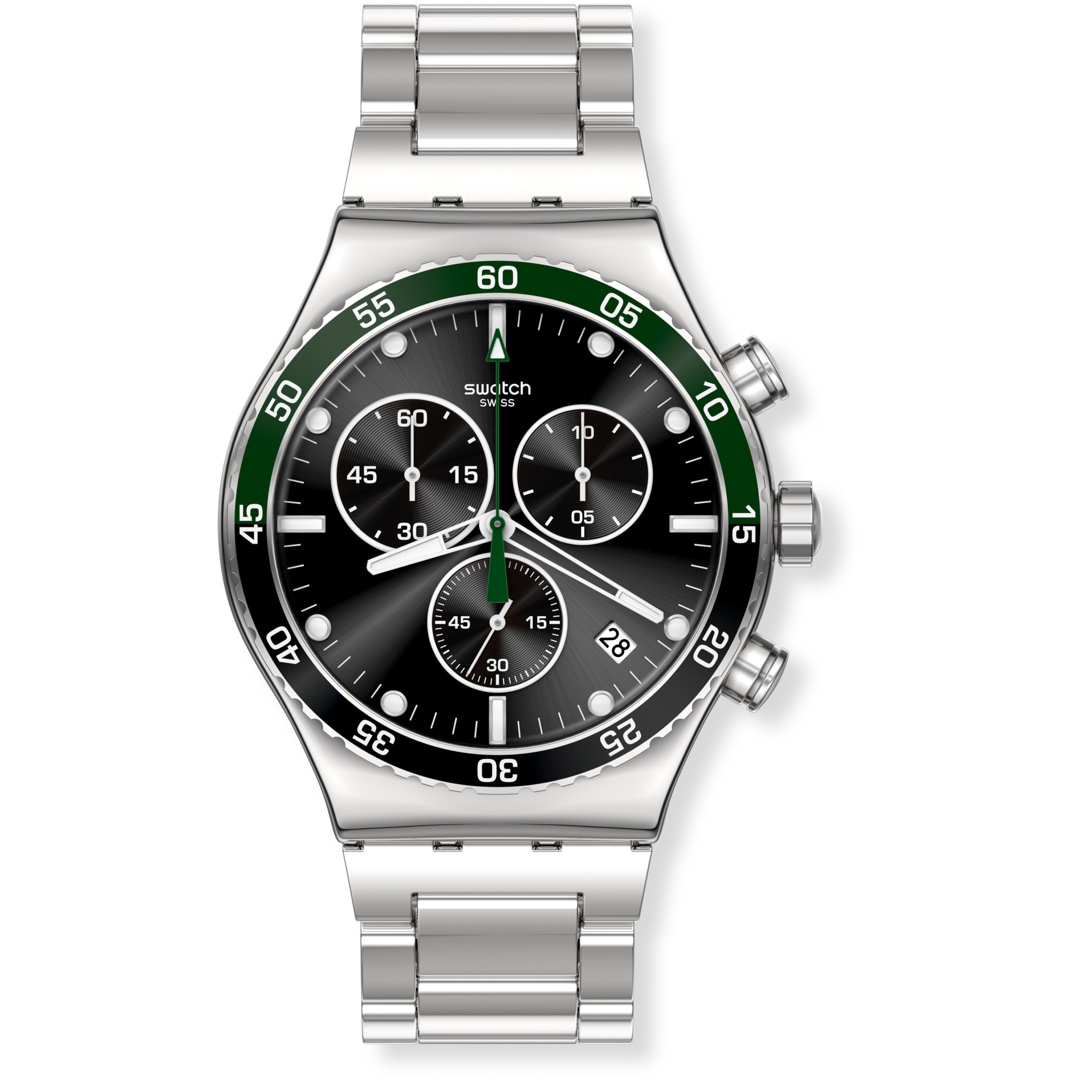 Swatch I New Chrono Dark Green Irony YVS506G
