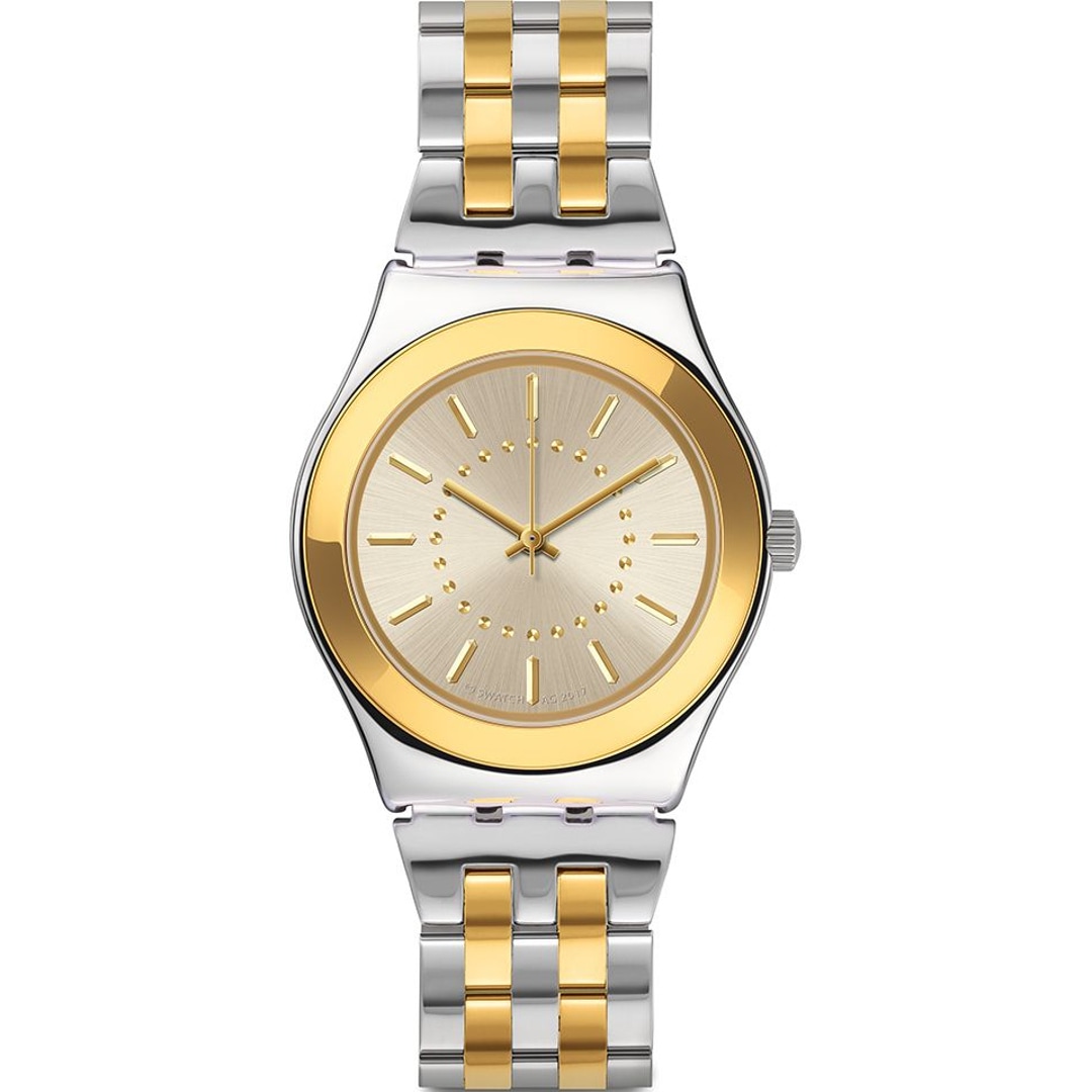 Swatch Irony Swatch Uhr Gelb Swatch Irony Medium Goldensilver - Main Image