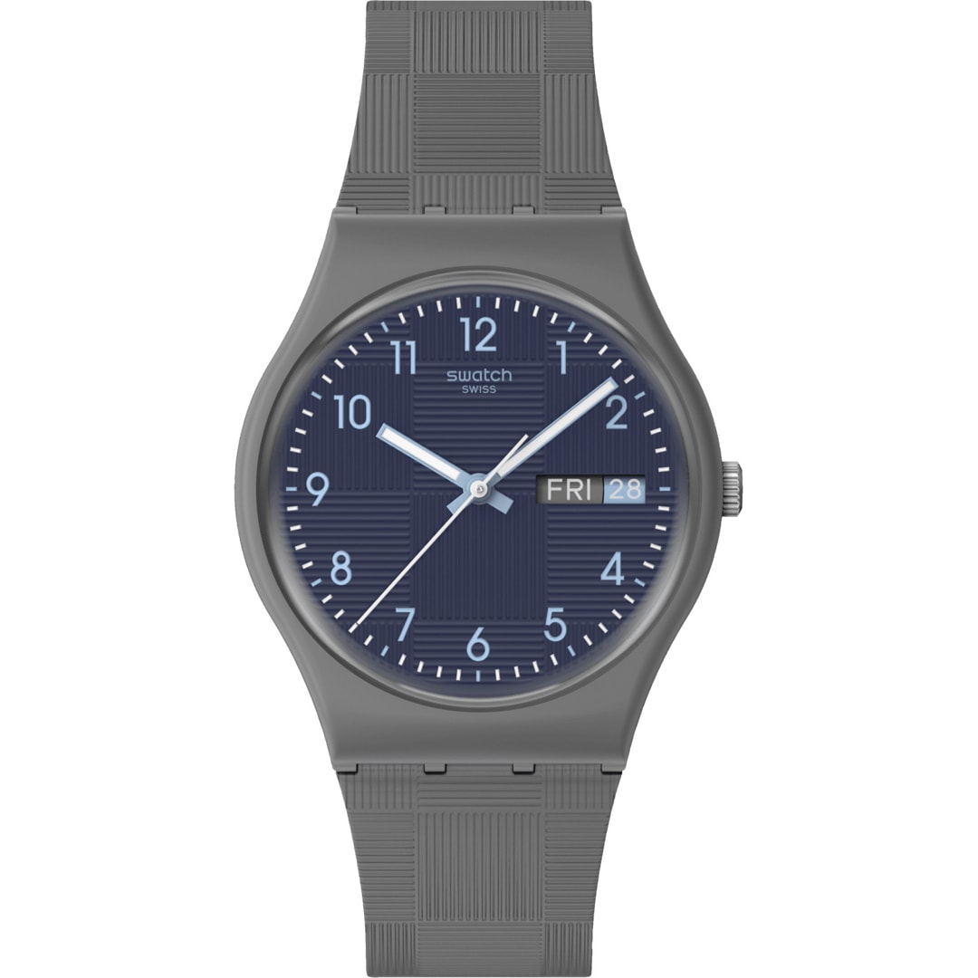 Gps Tracking Swatch Syxs115 Swatch Men's Leather Strap Watch New