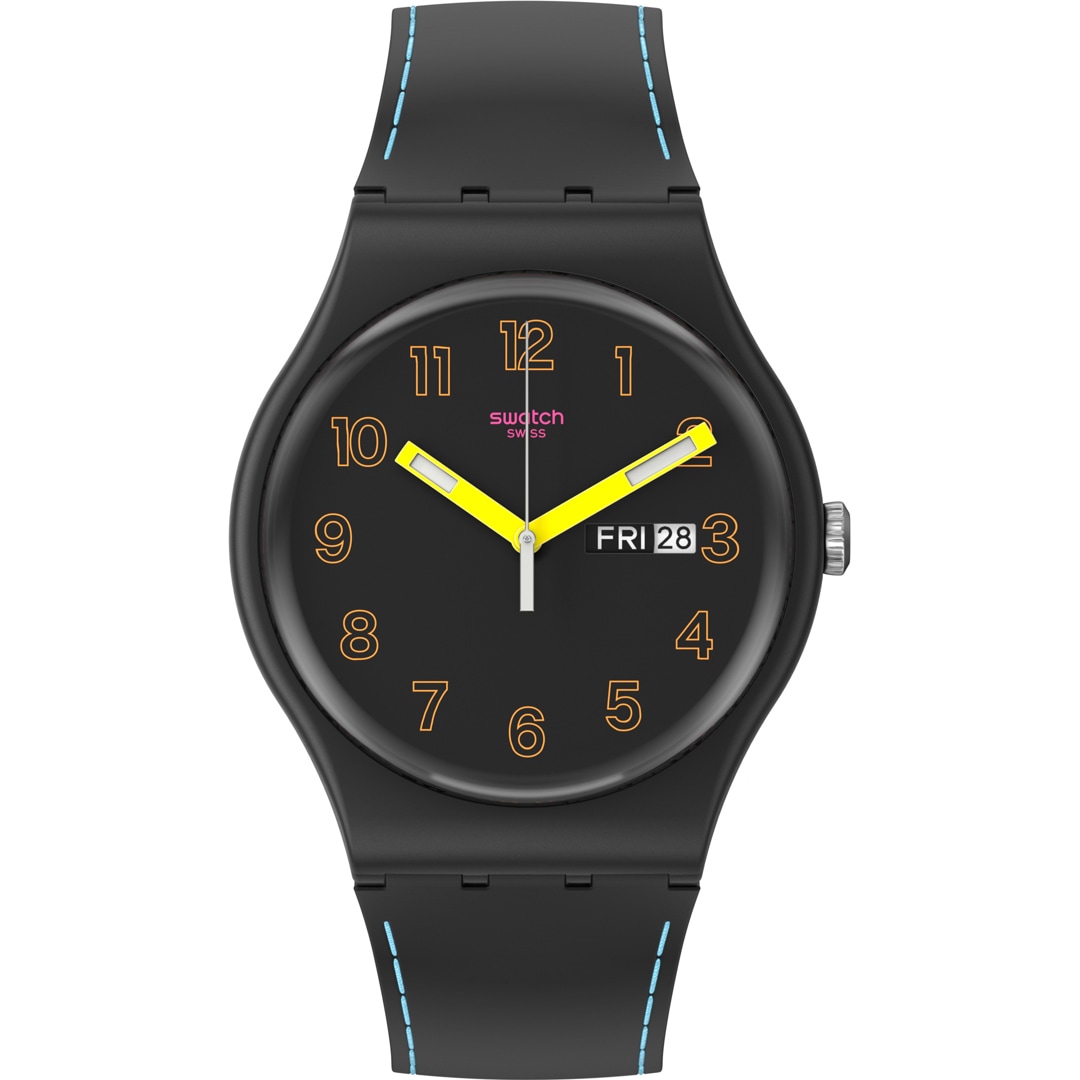 Swatch Original Biosourced Dark Glow Montre unisexe SO29B707