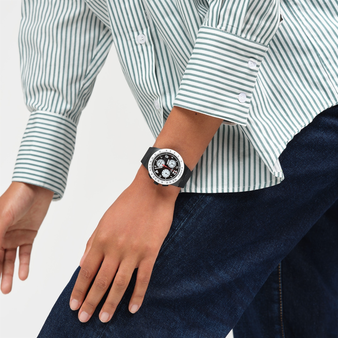 Swatch Basic Swatch Original Chrono Nothing Basic About Black | SUSB420