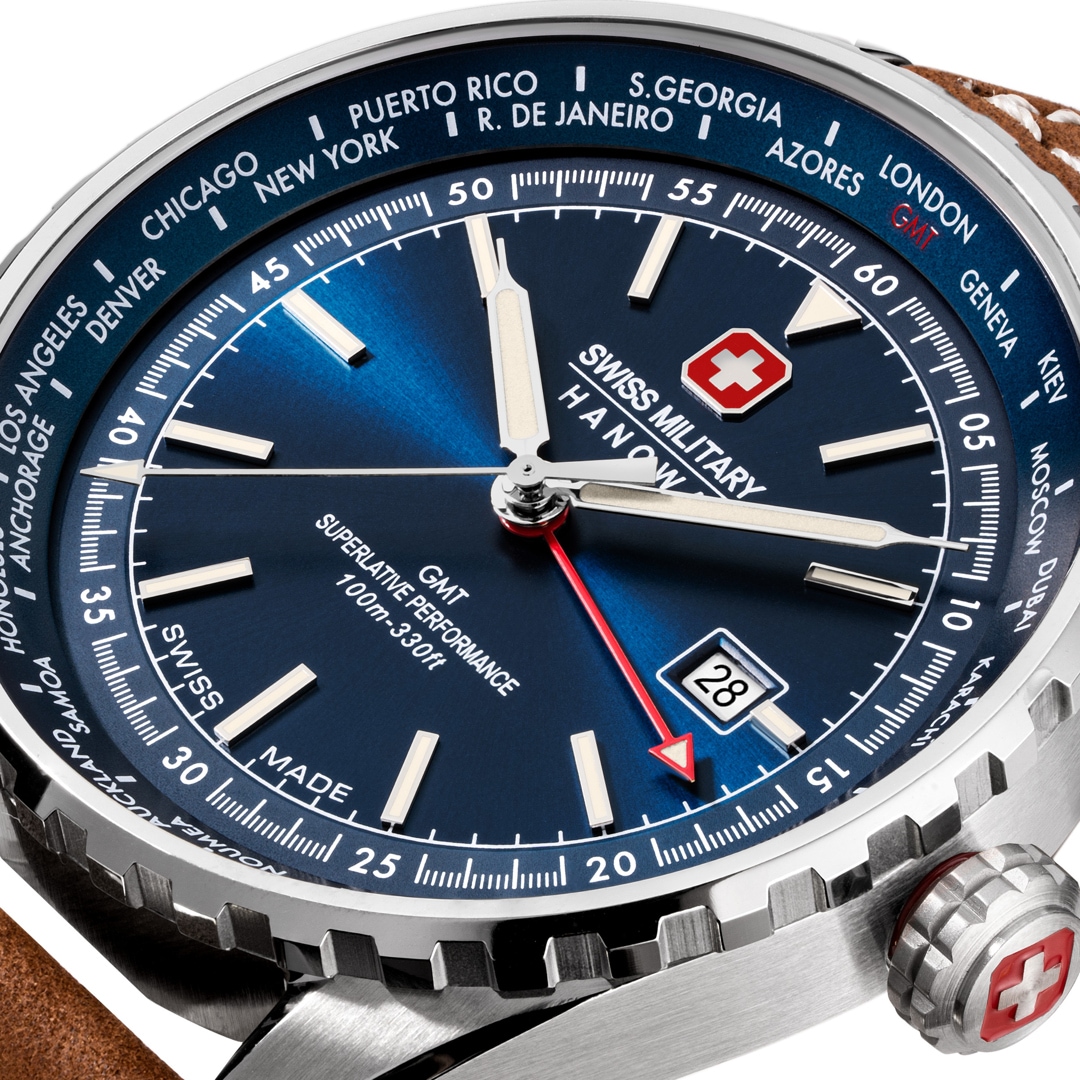 Swiss military hanowa worldtimer on sale
