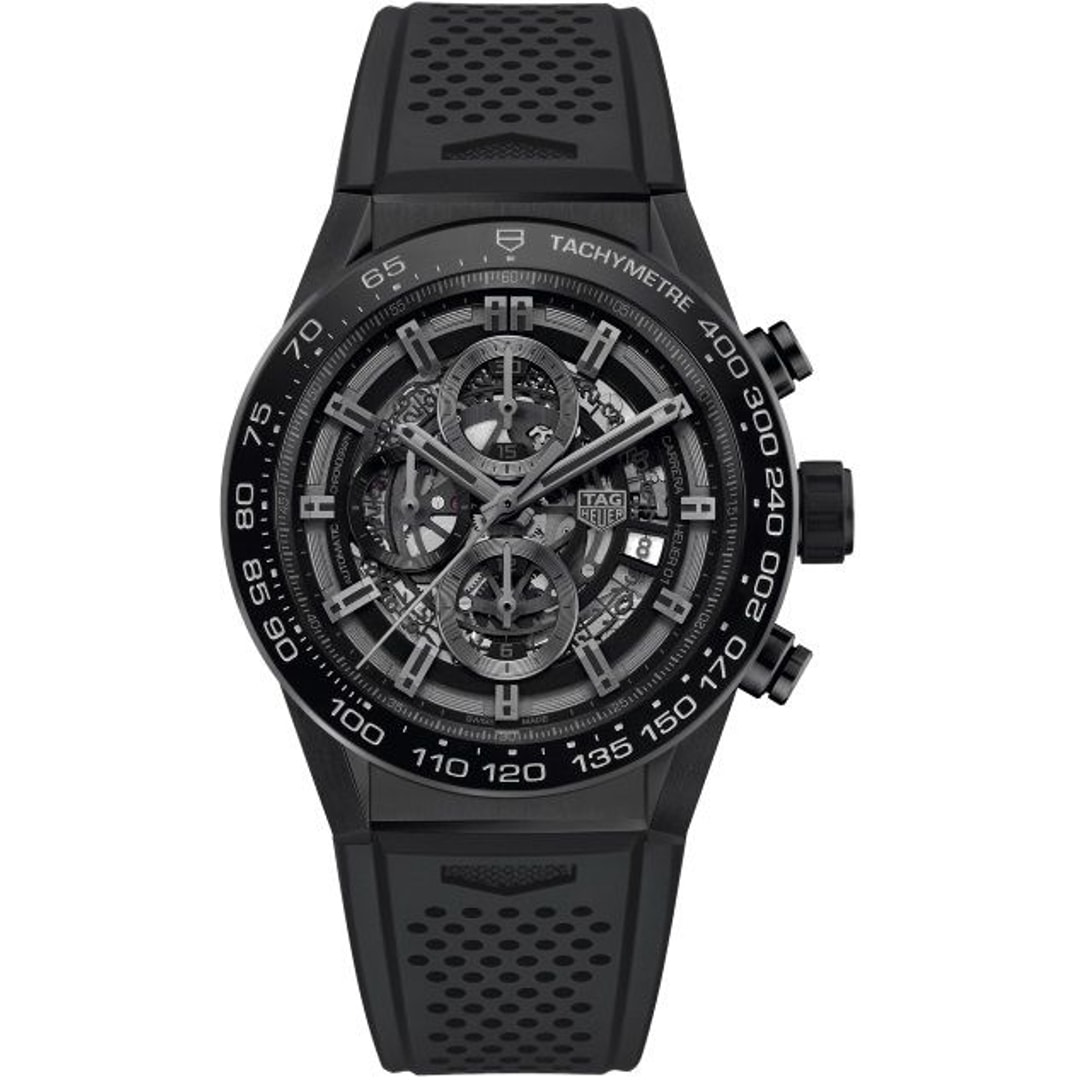 TAG Heuer Carrera Calibre Heuer 01 Automatik Chronograph Keramik matt Herrenuhr CAR2A91.FT6071