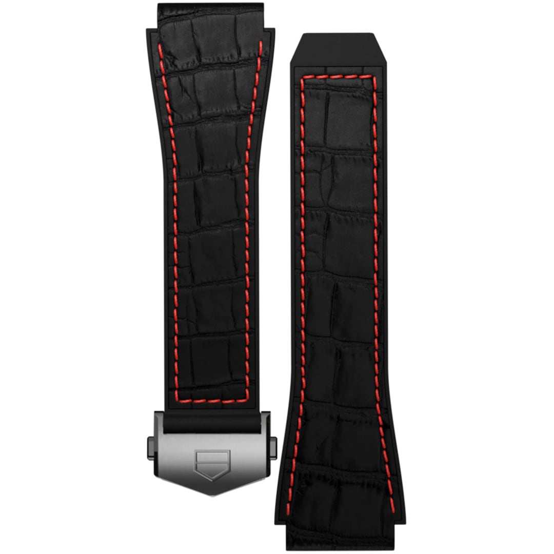 BT6234 | TAG Heuer Connected 2020 Bracelet de Montre Caoutchouc Noir