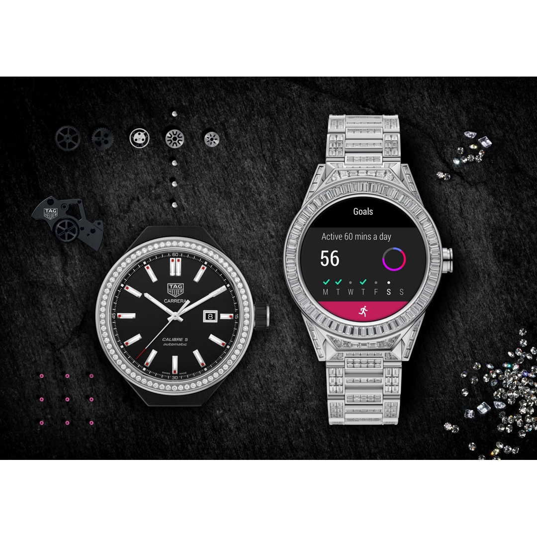 Tag heuer diamond smartwatch on sale