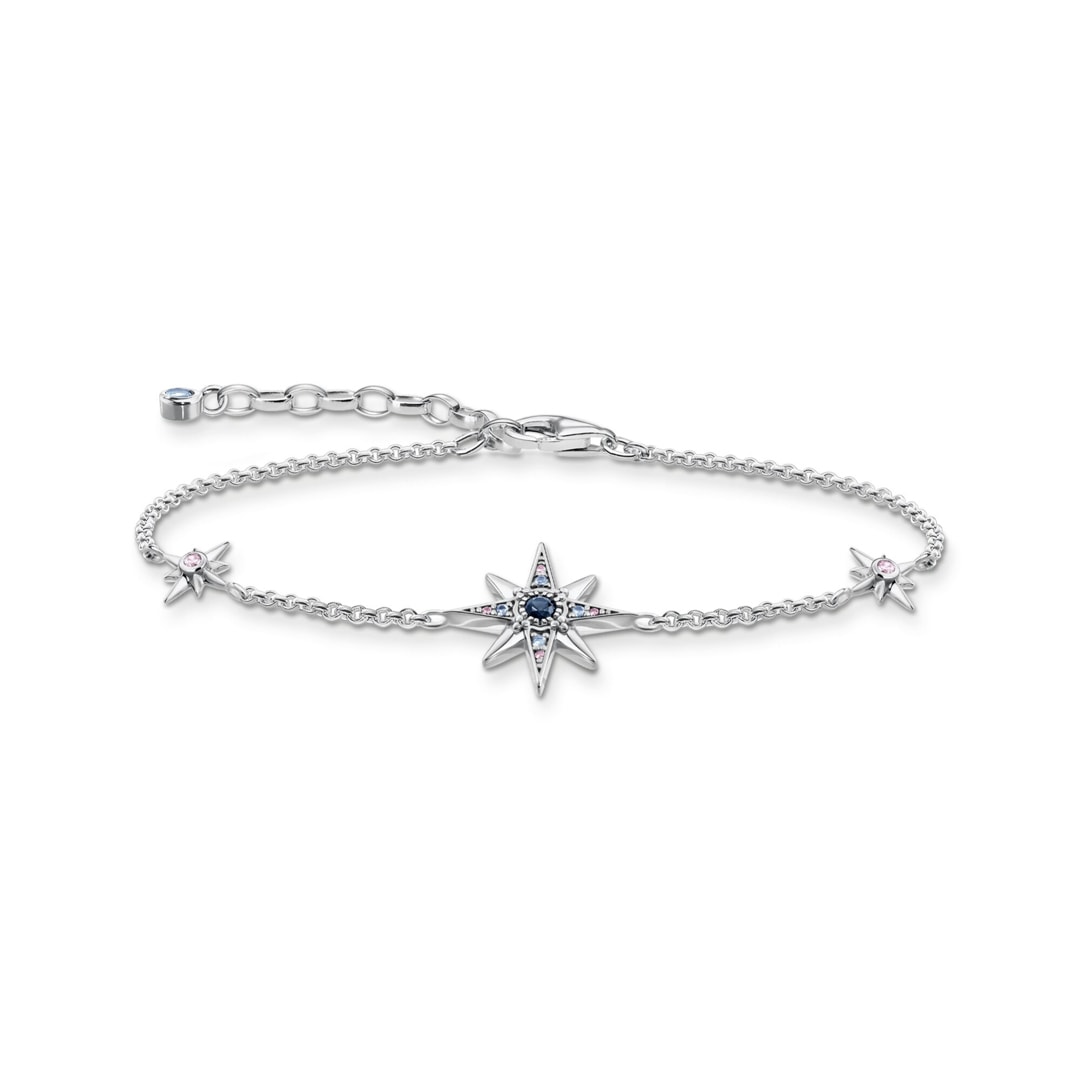 Thomas Sabo Bracelet Royalty étoile avec pierres argent Bijou femme  A2037-945-7-L19V