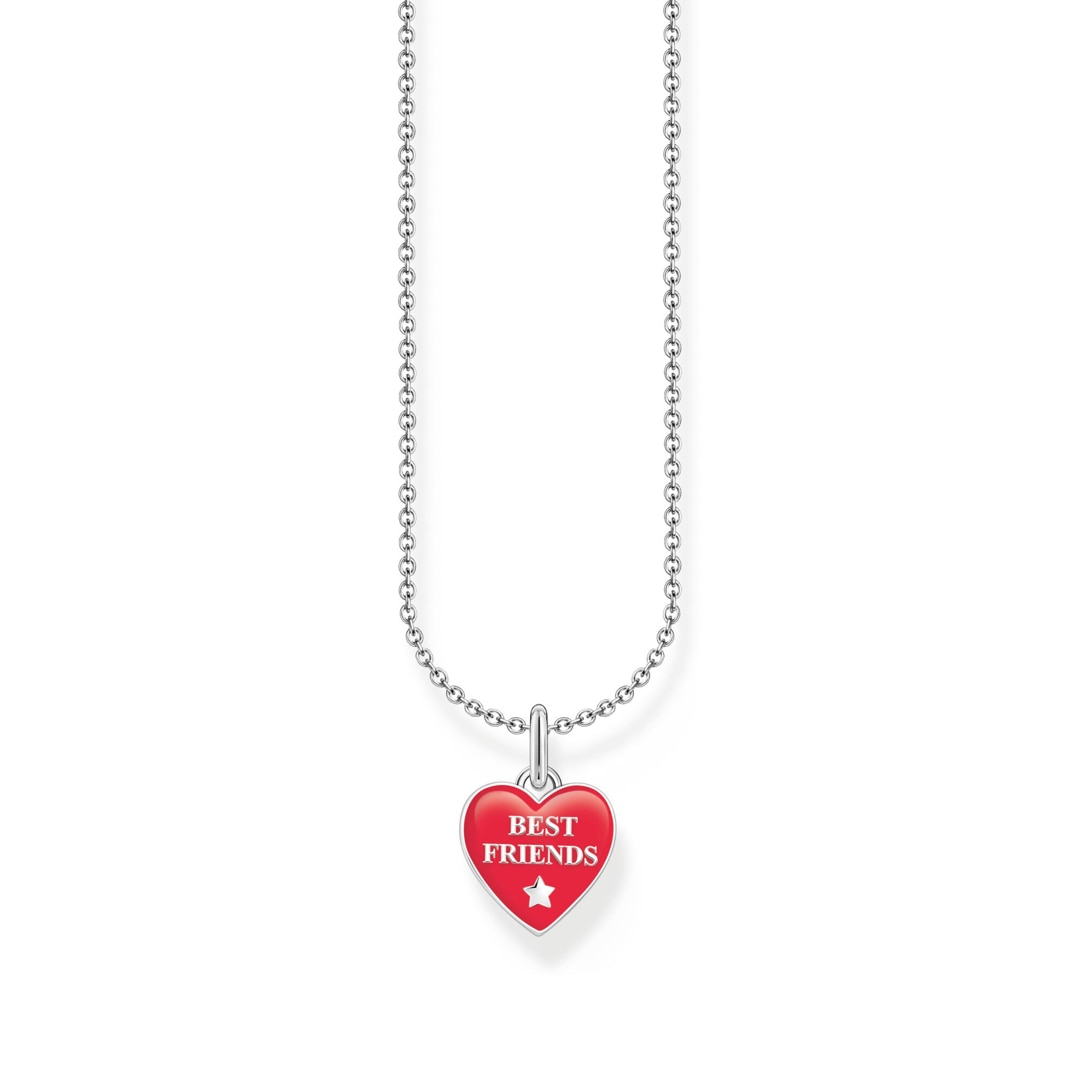 Thomas Sabo Collana Quadrifoglio In Argento 925: Portafortuna Con Zirconi, 38-45 Cm