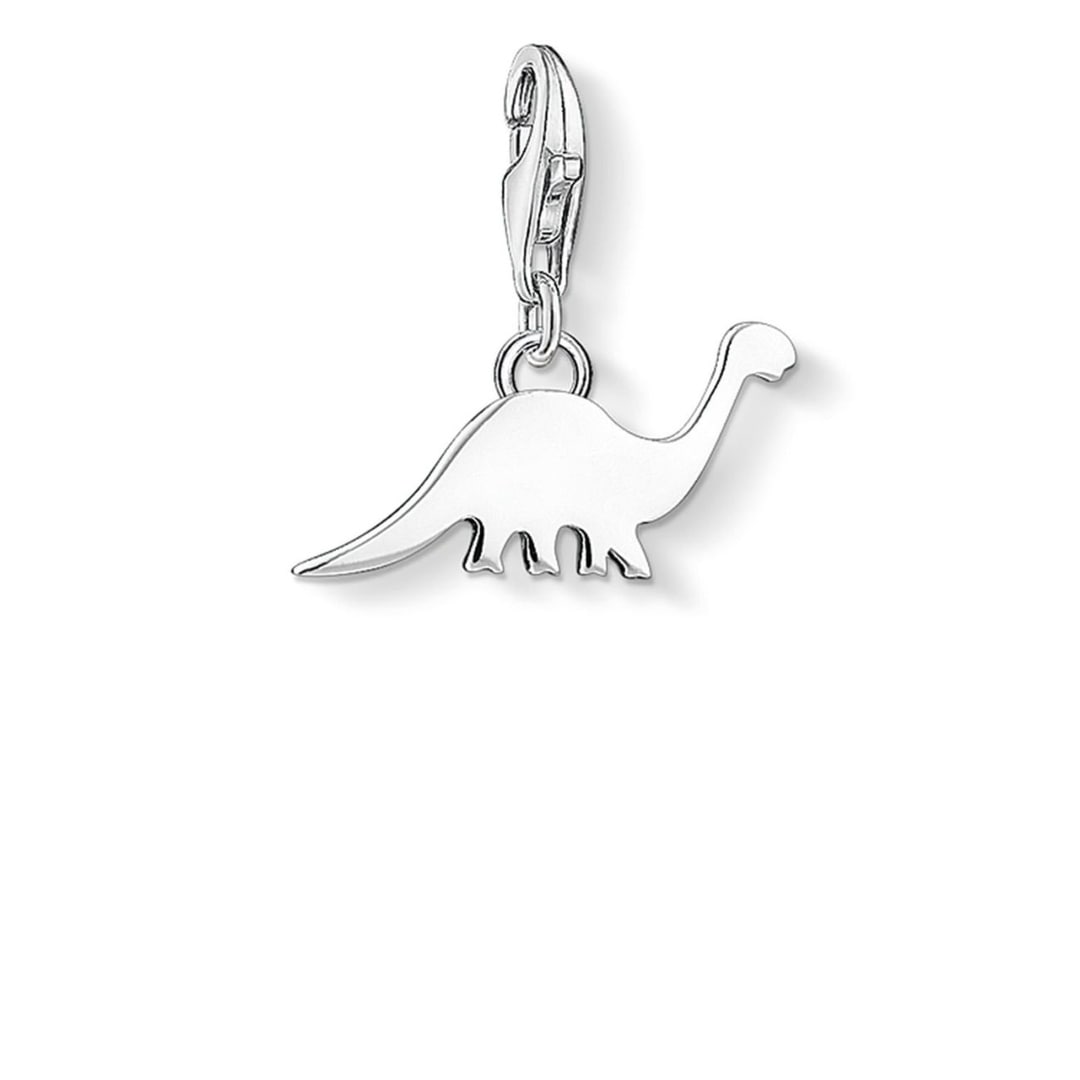 Goldene Hufeisen Charm-Einhänger Dinosaurier Charm 925 Silber 18K Gold Vergoldet Anhaenger Fuer Armband 18k Vergoldet S04be0os
