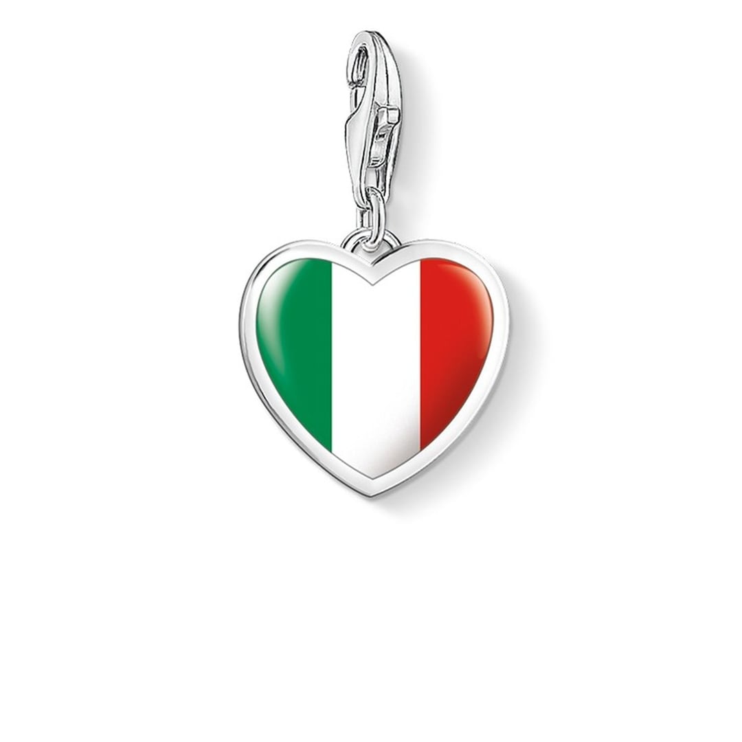 Thomas Sabo Charm-Anhnger Herz Flagge Italien