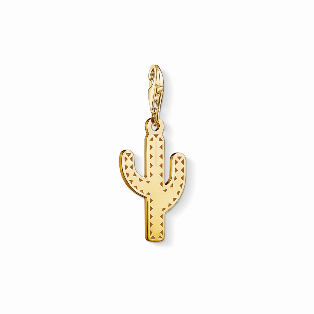 Thomas Sabo Charm-Anhnger Kaktus Gold