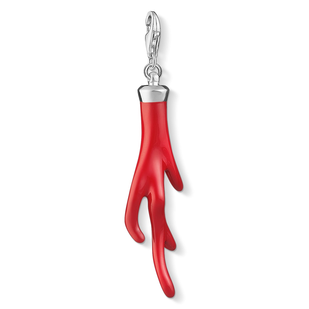 Collier En Corail Rouge Et Argent Massif 925 - Longueur 46 Cm - 170 Carats - Neuf Avec Étiquettes