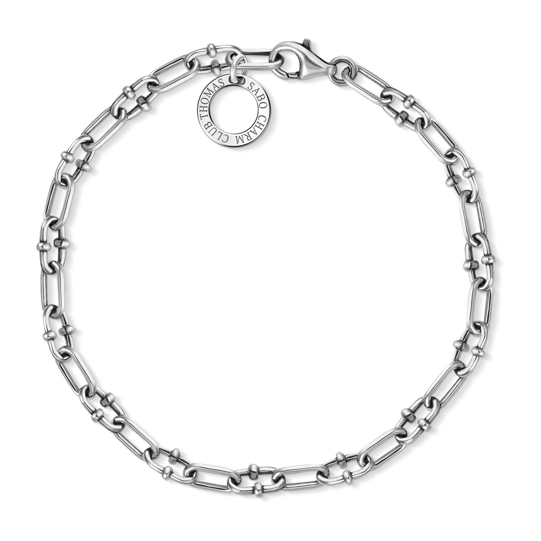 Thomas Sabo Pulsera unisex Talisman bicolor oro 925 plata de ley