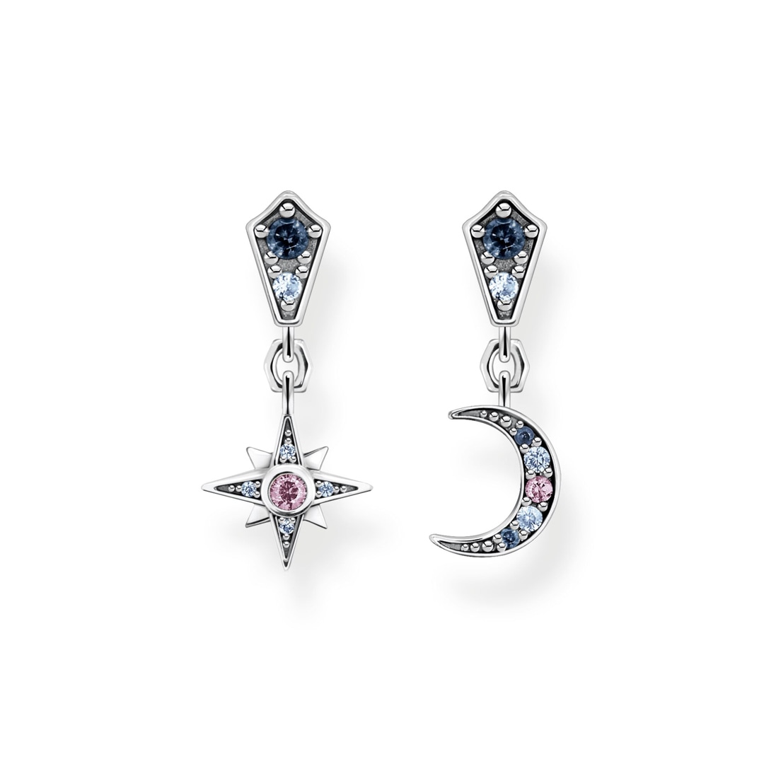 Thomas Sabo Ohrringe Royalty Stern & Mond silber