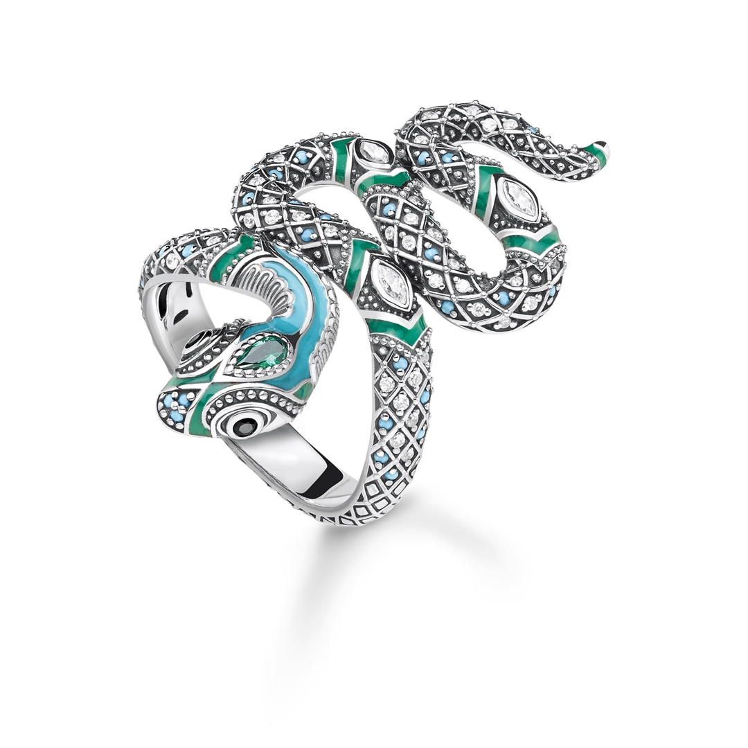 Thomas Sabo Sterling Silver Glam Soul Bague pour Femmes Serpent Bijou femme TR2181 845 17