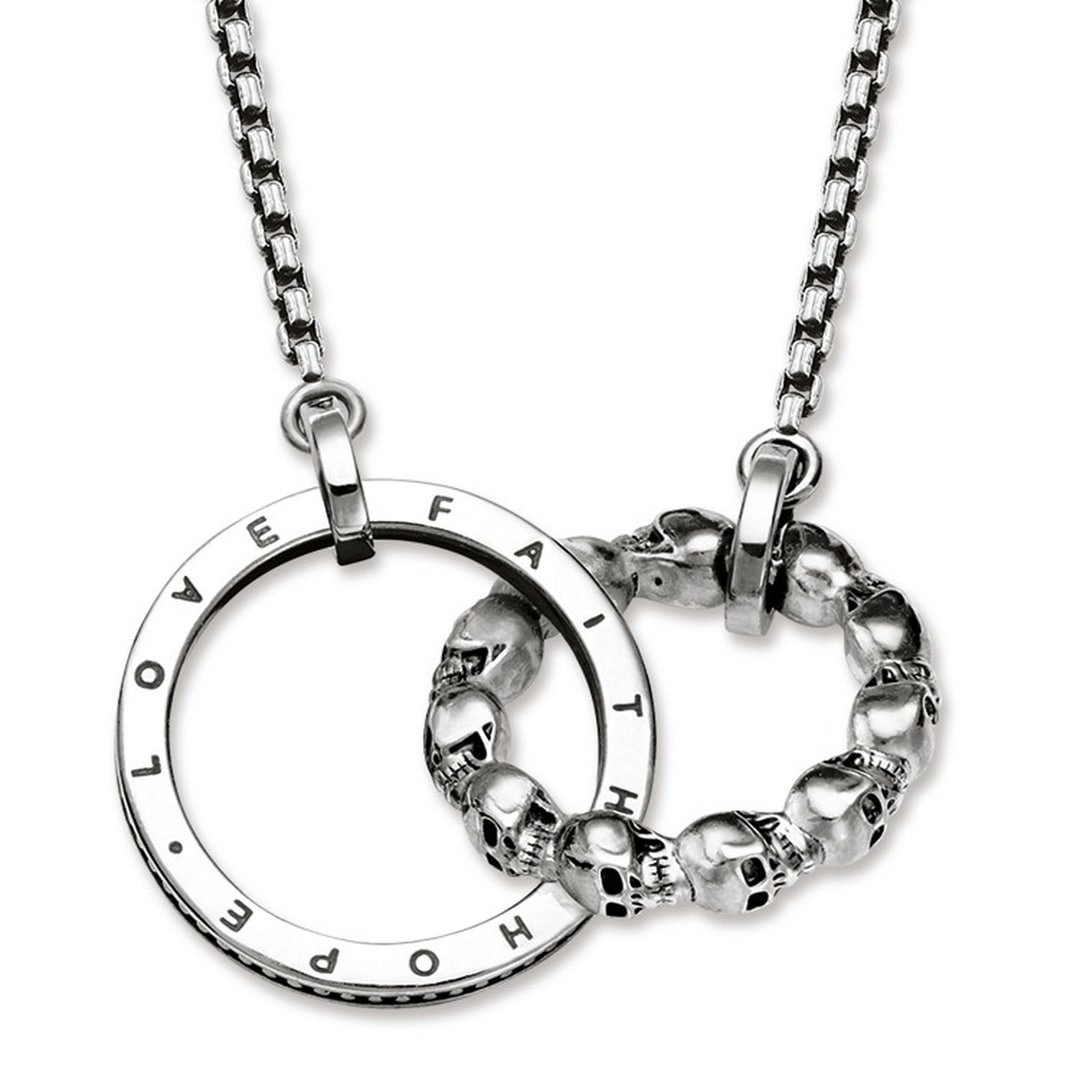 Kette mit Totenkopf-Anhänger, Silber – THOMAS SABO