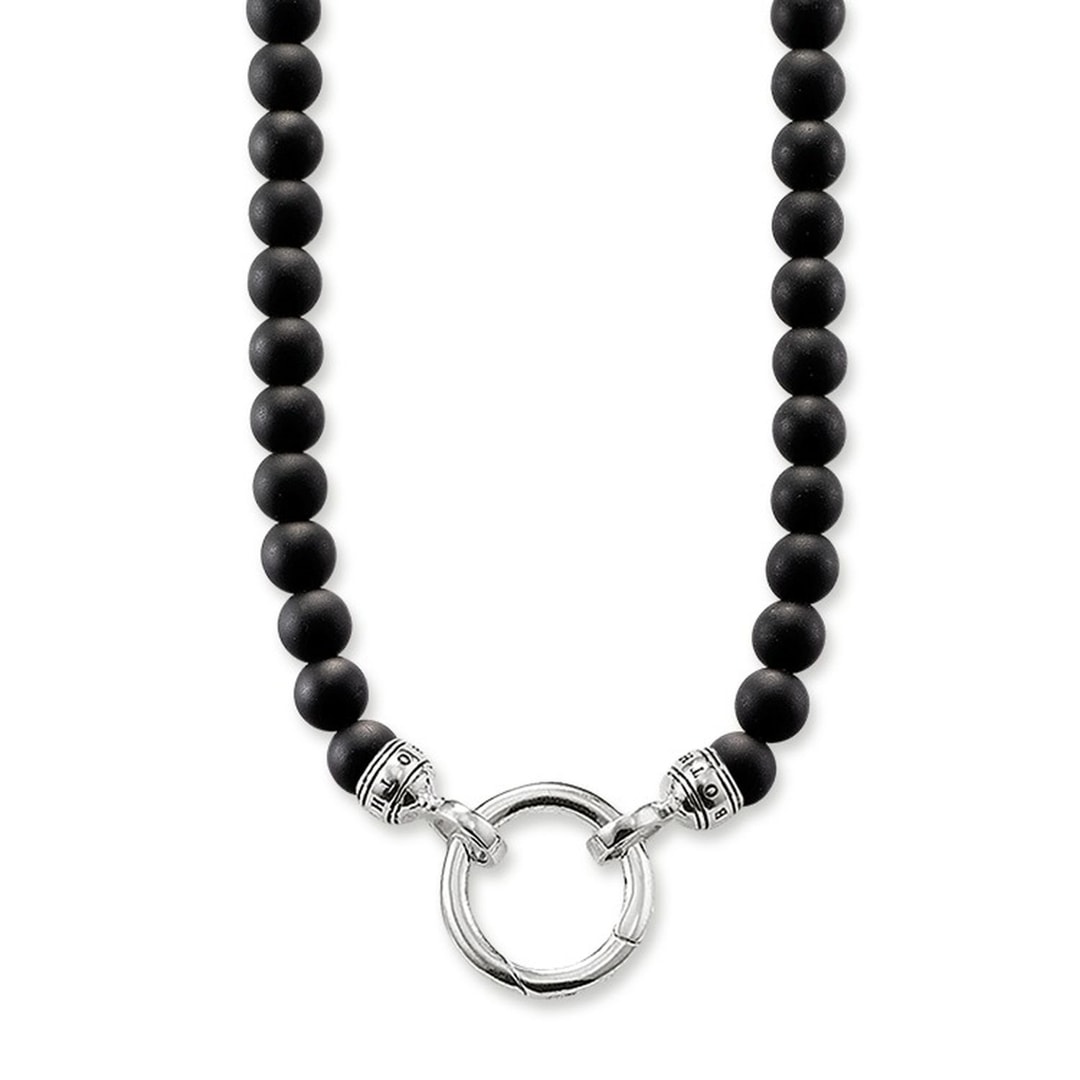 Obsidian Rebel Thomas Heart Silver Sterling at Sabo Kette