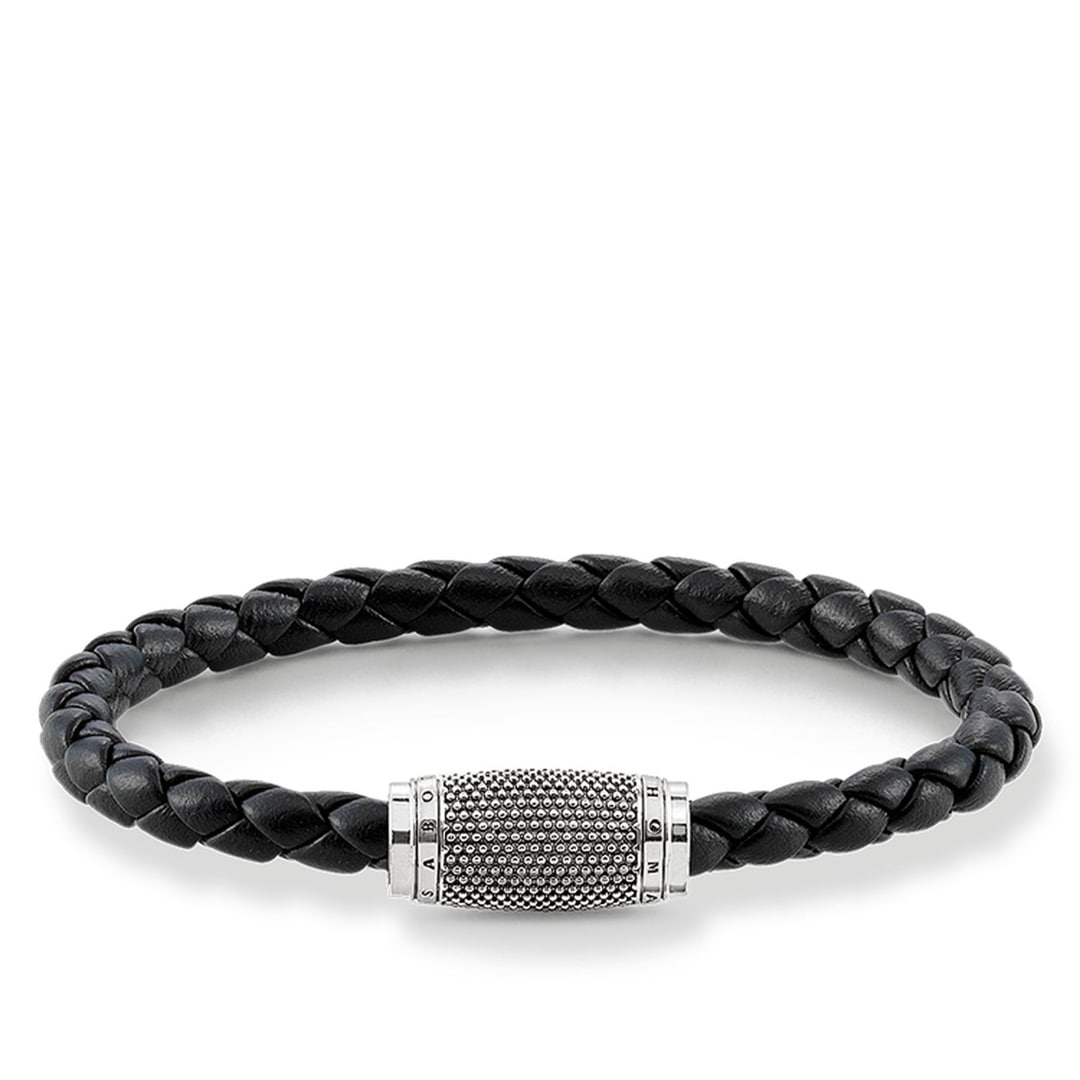 UB0012-823-11 Thomas Sabo sterling silver rebel at heart leather